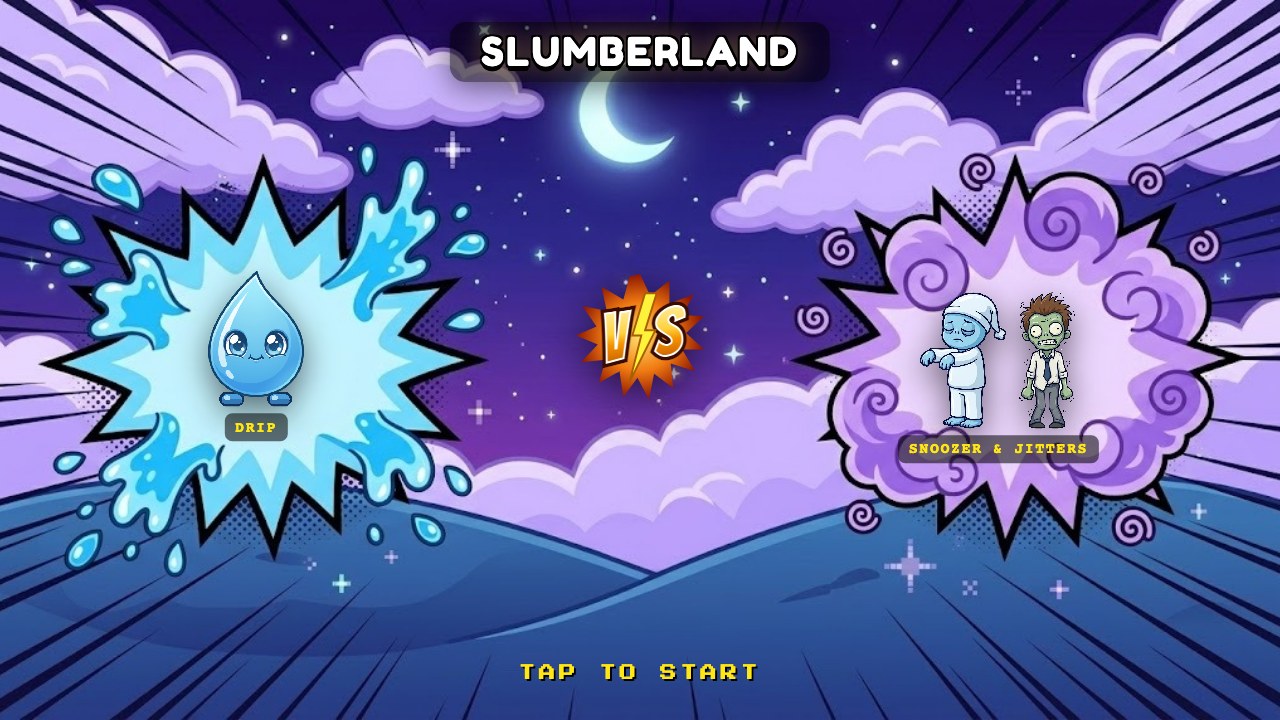 VS card: DRIP versus Snoozer and Jitters in Slumberland