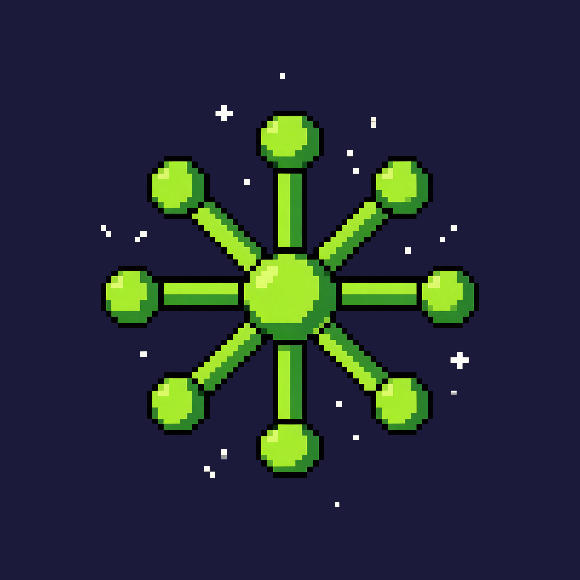 8-bit pixel art electrolytes starburst