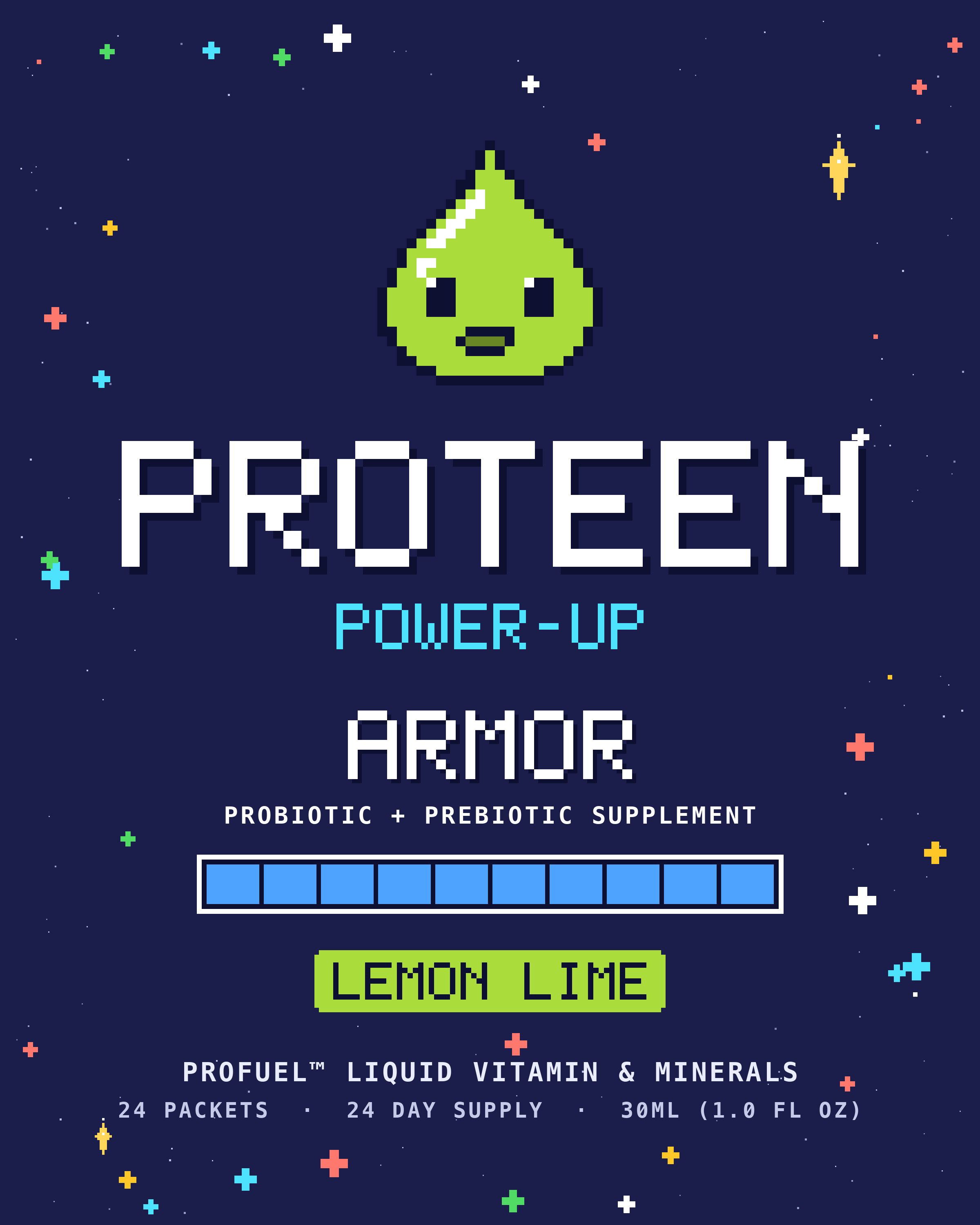 Proteen ARMOR flat label
