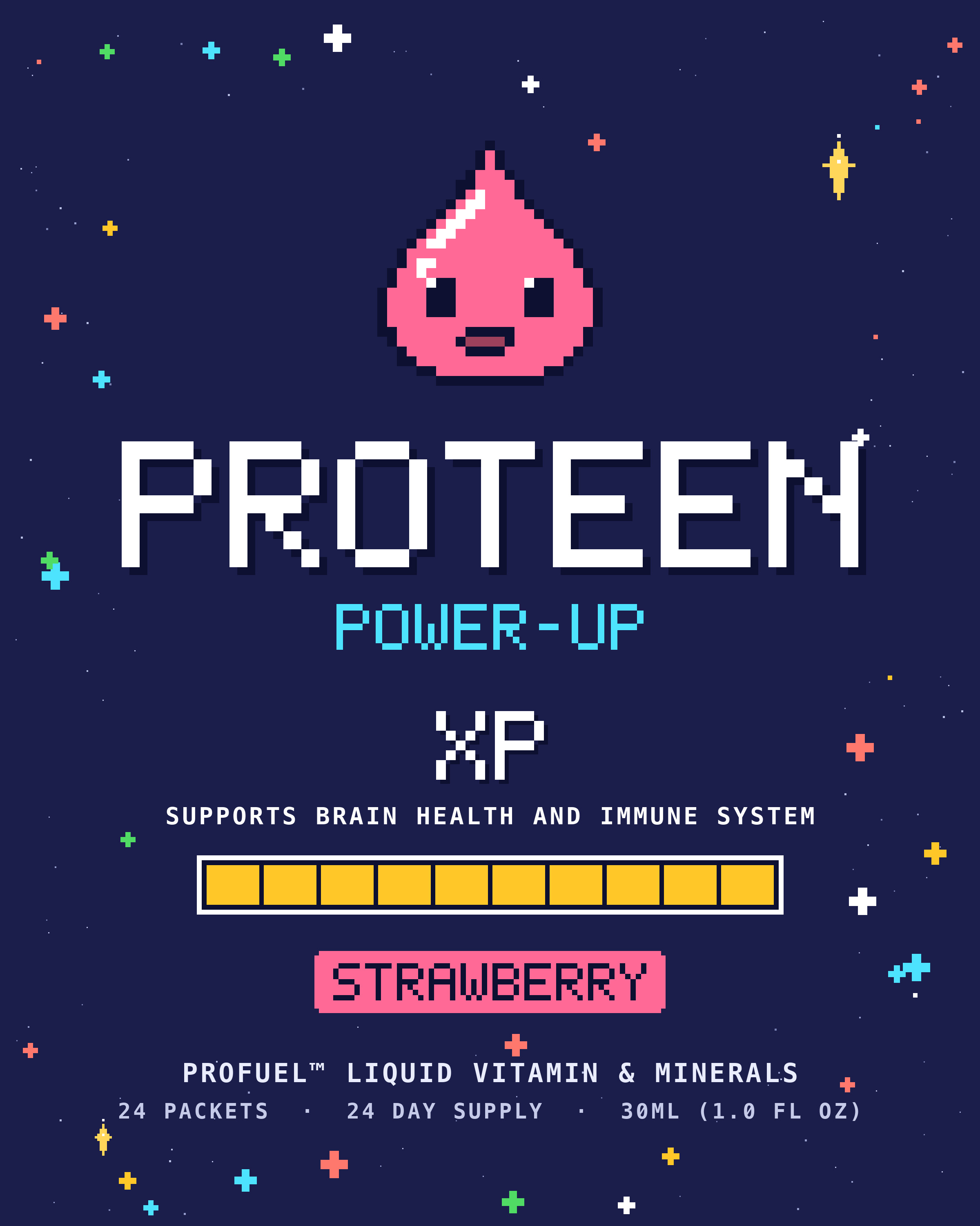Proteen XP flat label